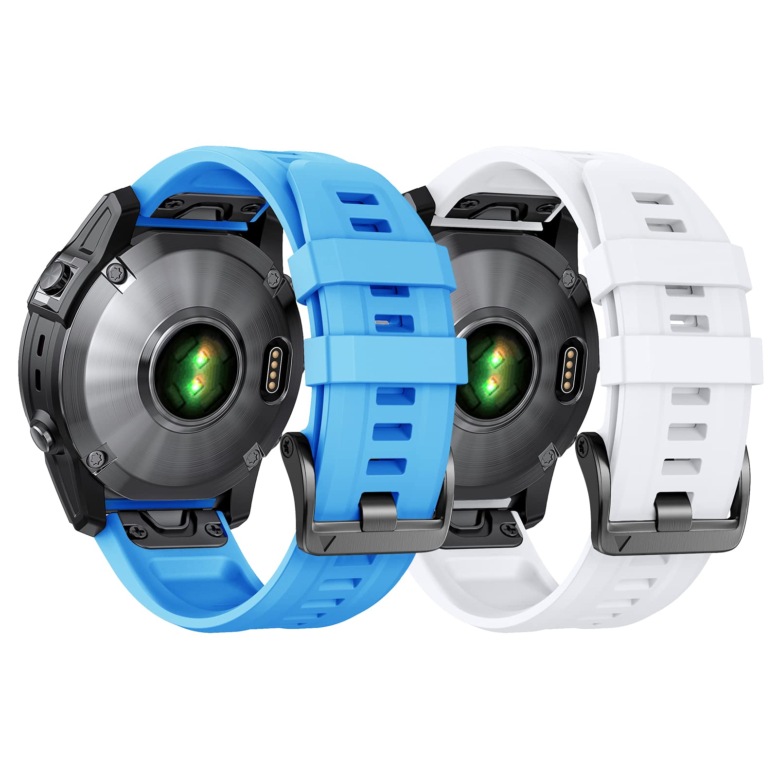 Fenix 7/Fenix 6/Fenix 5 Quickfit Watch Band Compatible NotoCity Silicone Wristband for Fenix 5 Plus Sports Smartwatch Band